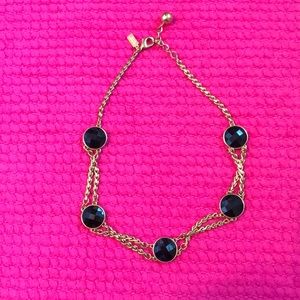 kate spade necklace - black and gold